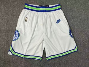 NBA Minnesota Timberwolves 23-24 retro shorts blanc